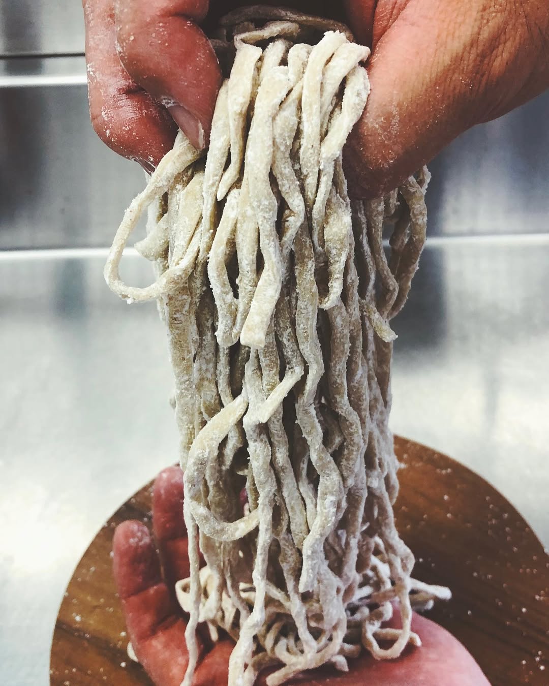 Fresh noodles developed to a partner's recipe