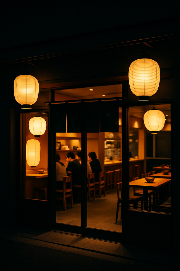 Ramen shop at night